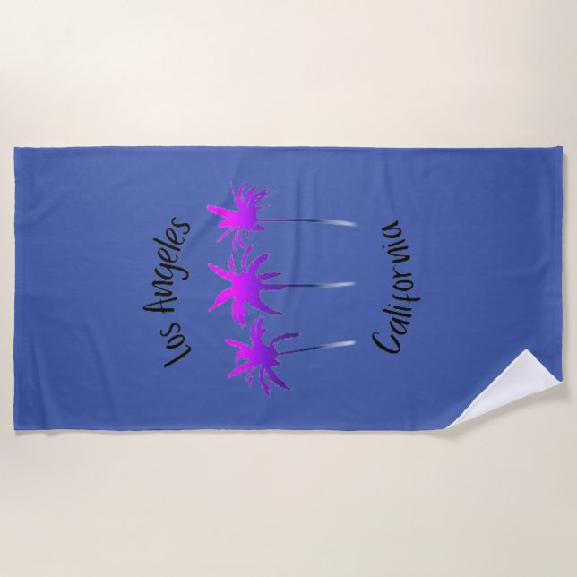 Los Angeles California       Beach Towel (Front)