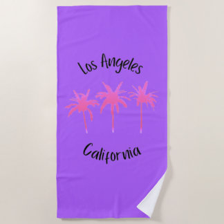 Los Angeles California Beach Towel
