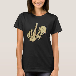 Los Angeles California Chicano Cholo LA LA Hand Si T-Shirt
