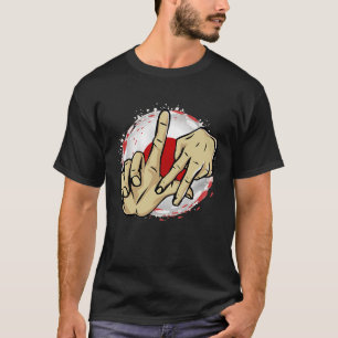 Los Angeles California Chicano Japan Flag LA Hand T-Shirt