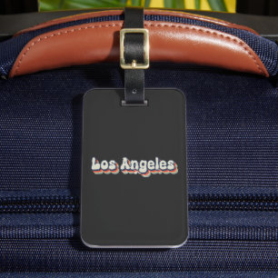 Los Angeles California Chrome City Classic Art Luggage Tag