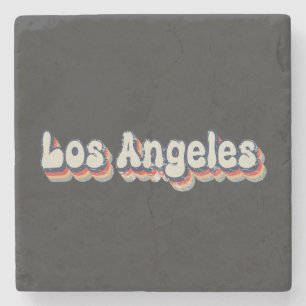 Los Angeles California Chrome City Classic Art Stone Coaster