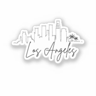 Los Angeles, California   City Stylised Skyline