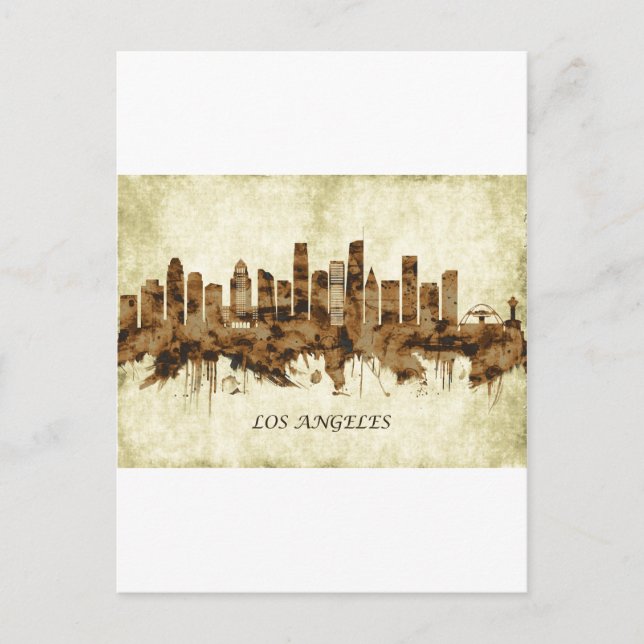 Los Angeles California Cityscape Invitation Postcard (Front)
