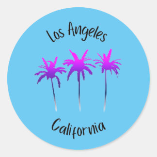 Los Angeles California Classic Round Sticker