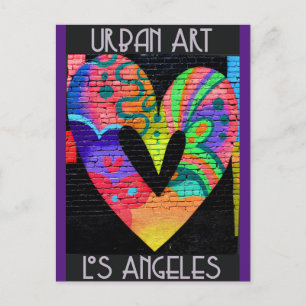 Los Angeles California Cool Urban Street Art Postcard