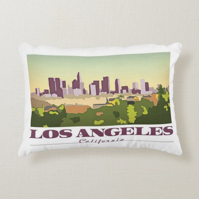 Los Angeles, California Decorative Cushion (Front)