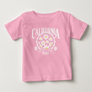 Los Angeles California Floral Graphic Baby T-Shirt