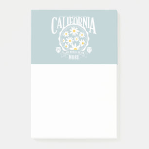 Los Angeles California Floral Graphic Post-it Notes