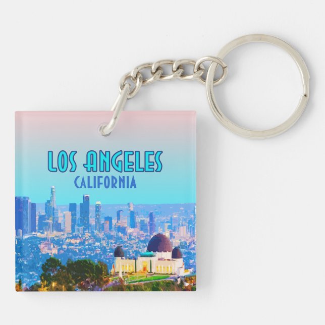 Los Angeles California Griffith Observatory Key Ring (Back)