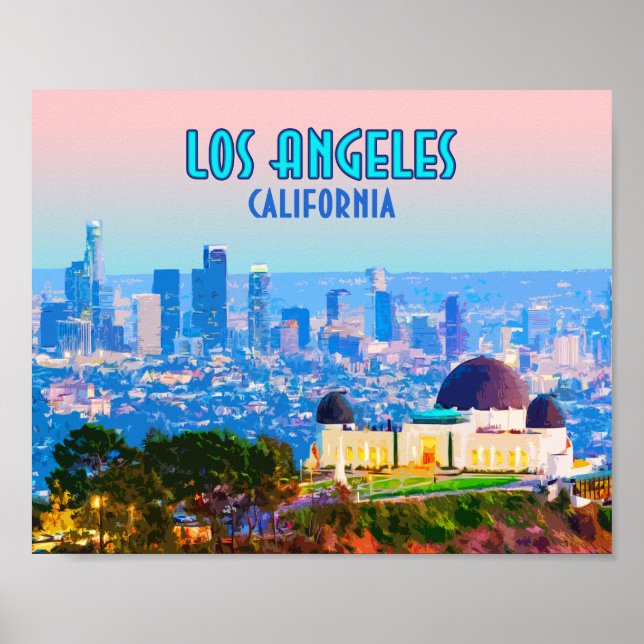 Los Angeles California Griffith Observatory Poster (Front)