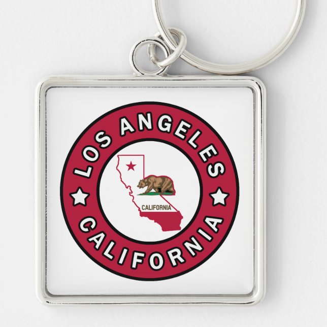 Los Angeles California Key Ring (Front)
