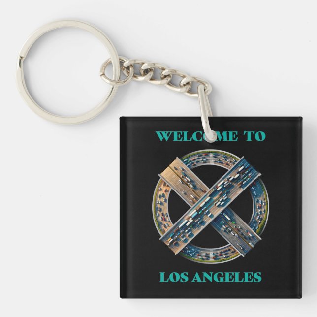 Los Angeles California Key Ring (Front)