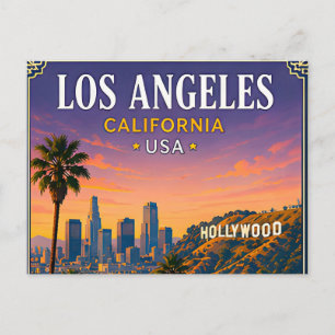 🌴 Los Angeles California Memory From Hollywood 🌴 Postcard