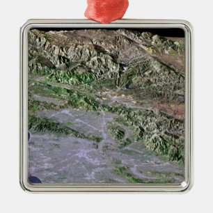 Los Angeles, California Metal Tree Decoration