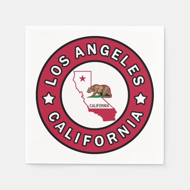 Los Angeles California Napkin (Front)