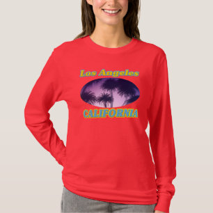 "Los Angeles California Palm Trees" Long sleeve T-Shirt