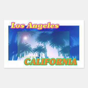 "Los Angeles CALIFORNIA" Palm Trees Sticker