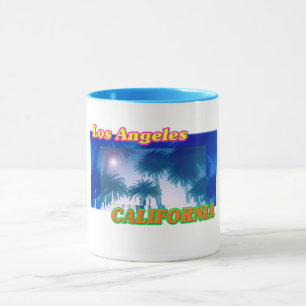 "Los Angeles CALIFORNIA" Palm Trees Sunshine Cup