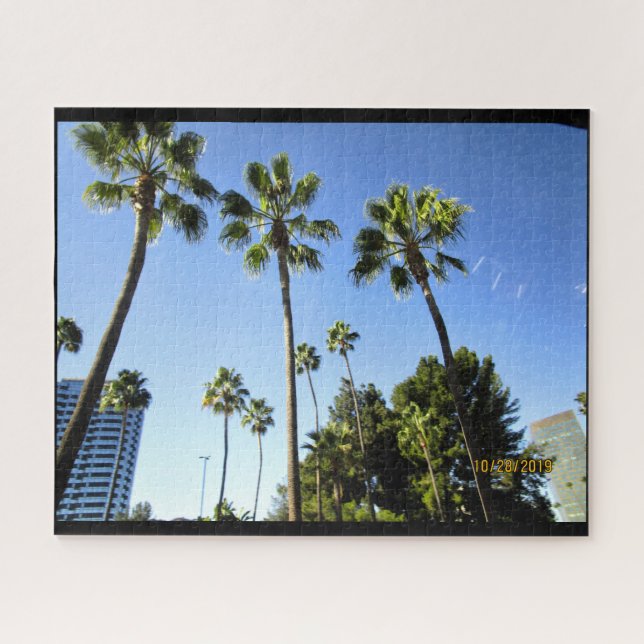 LOS ANGELES CALIFORNIA PALMS JIGSAW PUZZLE (Horizontal)