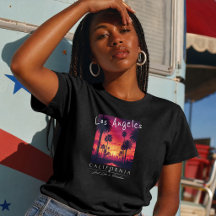 Los Angeles California Paradise Sunset Retro