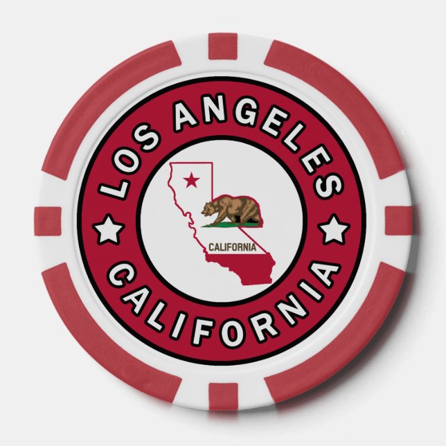 Los Angeles California Poker Chips (Front)