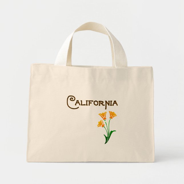 Los Angeles California Poppy Deco Tote (Front)