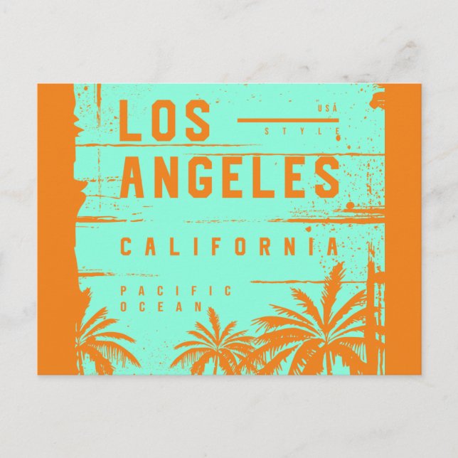 Los Angeles California Postcard (Front)