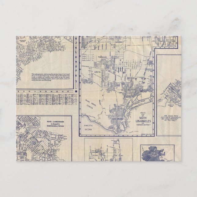 Los Angeles, California Postcard (Front)