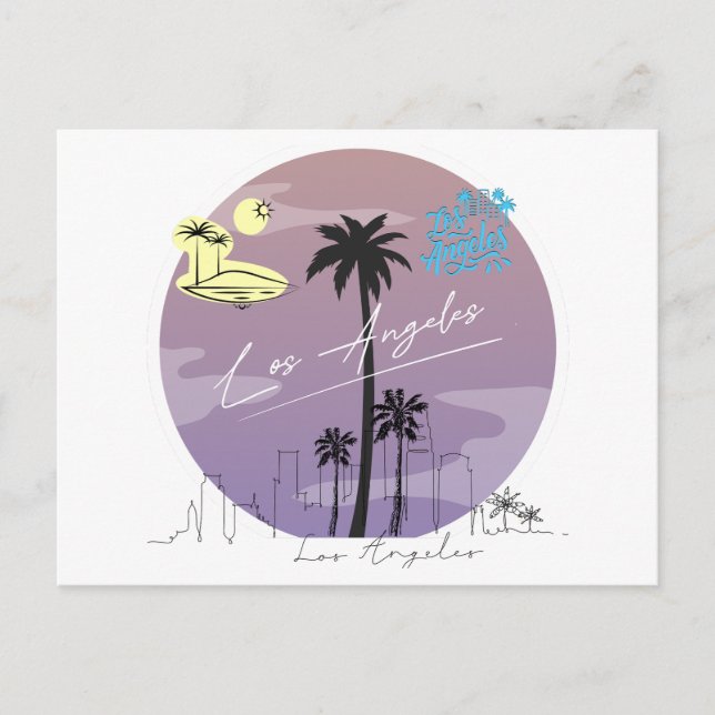Los Angeles California Postcard (Front)