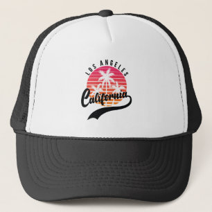 Los Angeles, California Retro Sunset Trucker Hat