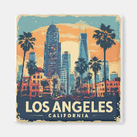 Los Angeles California Retro Travel