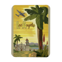 Los Angeles California Retro Vintage Travel Poster