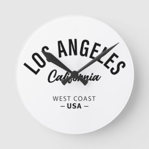 Los Angeles California Round Clock