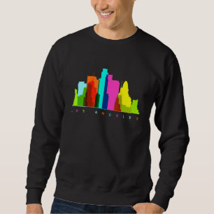 Los Angeles California Skyline Colourful American Sweatshirt