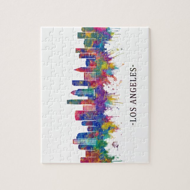 Los Angeles California Skyline Jigsaw Puzzle (Vertical)