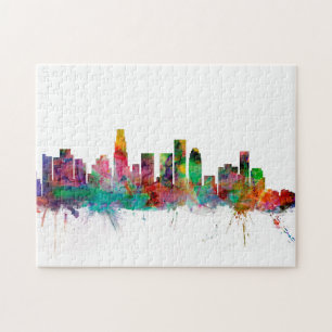 Los Angeles California Skyline Jigsaw Puzzle