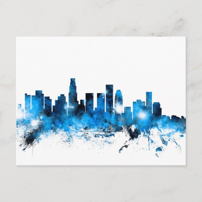 Los Angeles California Skyline Postcard (Front)