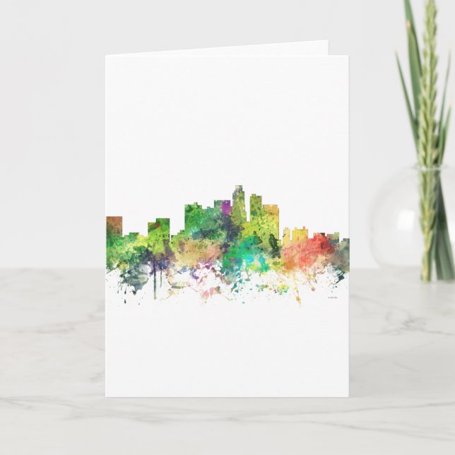 LOS ANGELES, CALIFORNIA SKYLINE SP - HOLIDAY CARD (Front)