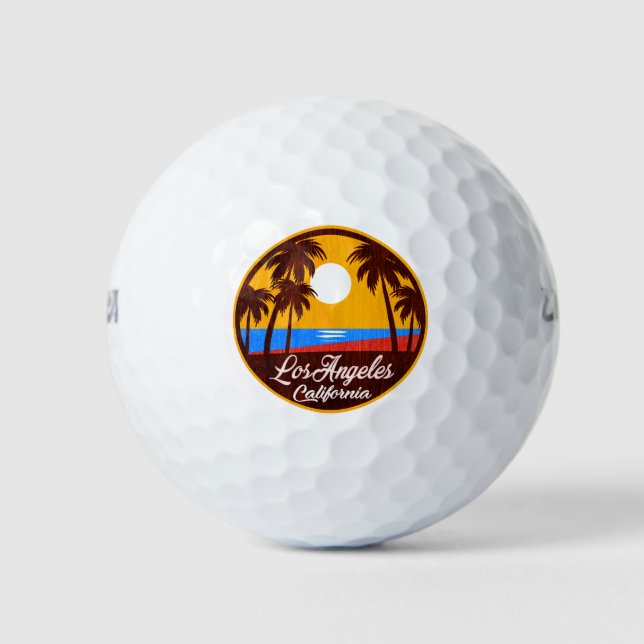 Los Angeles, California, Souvenir Golf Balls (Front)