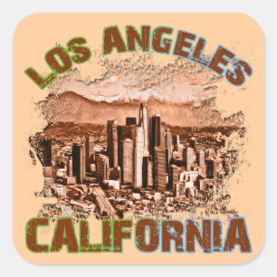 Los Angeles, California Square Sticker