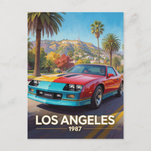 Los Angeles California Sunset Performance 1987 Postcard