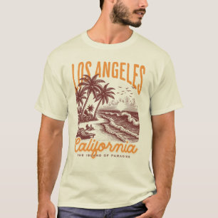 Los Angeles California, The Island of Paradise T-Shirt