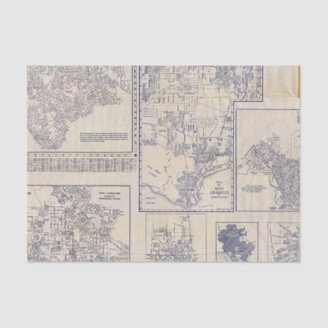 Los Angeles, California Tissue Paper (Front)