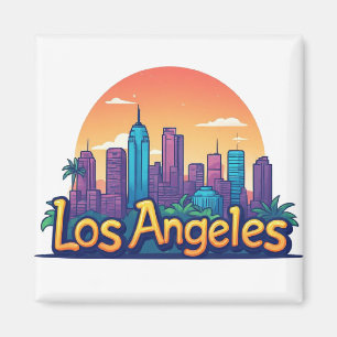 Los Angeles California Travel Gift For Explorers Magnet