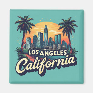 Los Angeles California Travel Keepsake Magnet