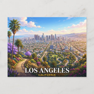 Los Angeles California Travel Postcard