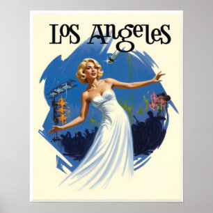 Los Angeles, California travel poster