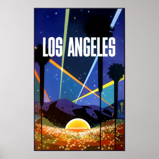 Los Angeles, California, travel poster. Poster (Front)