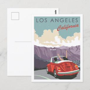 Los Angeles California USA Famous Travel Place Postcard